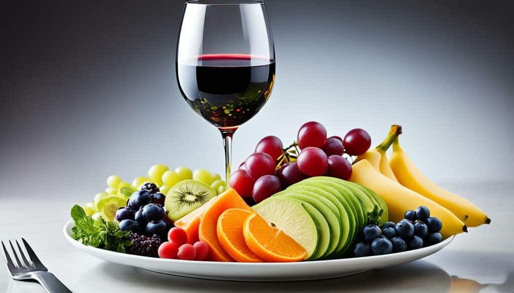 Ausgewogene Ernährung und Wein